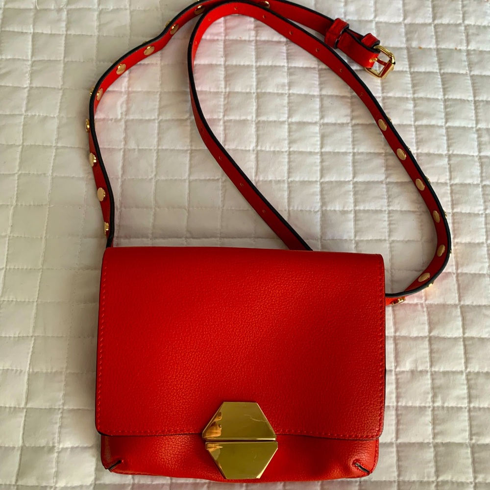 Zara red belt bag, size large